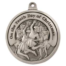 Engravable Tenth Day of Christmas Ornament