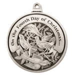 Engravable Fourth Day of Christmas Ornament