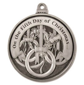 Engravable Fifth Day of Christmas Ornament