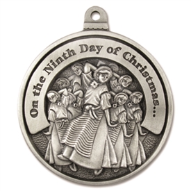 Engravable Ninth Day of Christmas Ornament