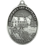 Personalized Pewter Memories at Christmas Ornament