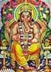 2061S<BR><BR>Ganesh Blessing Poster on Cardboard - 15"x20"