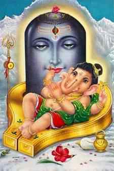 2065S<BR><BR>Shiva Family Poster on Cardboard - 15"x20"