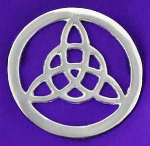 Silver Plated Triquetra Altar Tile