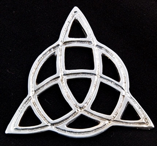 Silver Plated Triquetra Altar Tile