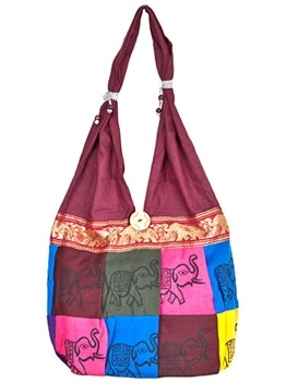 Wholesale Elephant Cotton Shoulder Bag