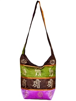 Wholesale Satin Printed Shoulder Bag