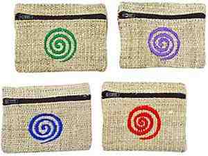 Wholesale Spiral Hemp Coins Bag