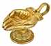 Wholesale Hand Shape Oil or Ghee Lamp