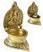 Wholesale Goddess Laxmi Carved Oil or Ghee Lamp