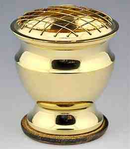 Wholesale Brass Screen Charcoal Burner - 4" Height