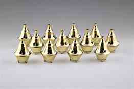 <!BBR52>BBR52<br><br>12 Pieces Brass Cone Burner Set