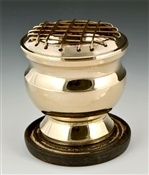 BBR87<br><br>Brass Screen Charcoal Burner - 3"H