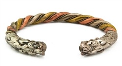 Wholesale Twin Dragon Tibetan Bracelet