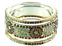 BCT77MH<BR><BR> 3 Pieces Bangle Bracelet Set in Maroon White Metal - 2.5"D