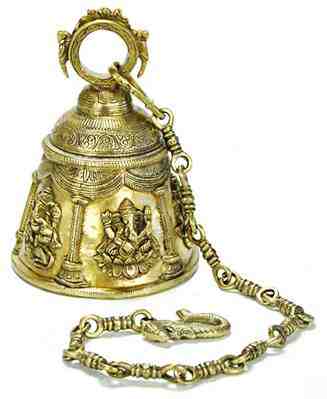 Wholesale 6-Ganesh Brass Temple Bell