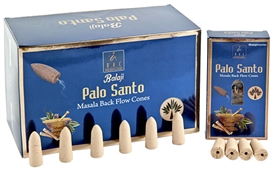 BFC251<BR><BR>Balaji Palo Santo Backflow Cones - 10 Cones Pack (12 Per Box)