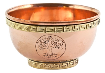 Tree of Life Copper Offering Bowl