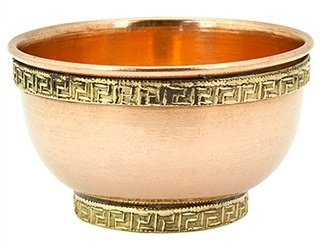 Plain Copper Offering Bowl