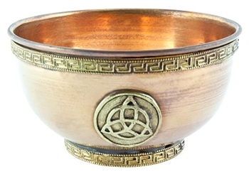 Wholesale Triquetra Copper Offering Bowl