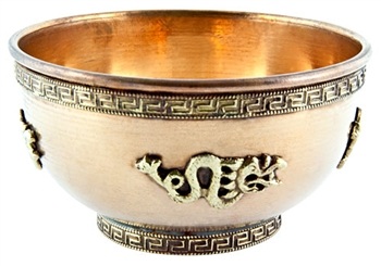 Wholesale Dragon Copper Offering Bowl
