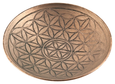 Flower of Life Copper Offering Bowl