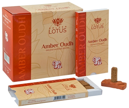 Wholesale Amber Oudh Smudge Incense Bricks