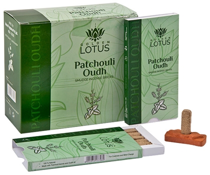 Wholesale Patchouli Oudh Smudge Incense Bricks