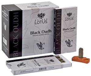 Wholesale Black Oudh Smudge Incense Bricks