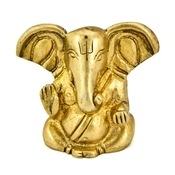 BST100<br><br> Lord Ganesh Brass Statue - 1.75"H