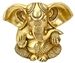 BST152<br><br> Lord Ganesh Carved with Big Ear Statue - 6"H