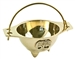 CAL54<BR><BR>Tree of Life Brass Cauldron - 1.75"H, 3"D