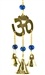 CLB20<br><br> 4 Pieces Om Brass Chime with Beads - 9"L