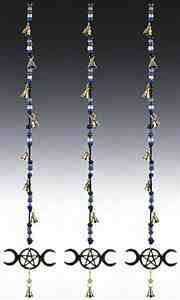 Triple Moon With Bells & Beads