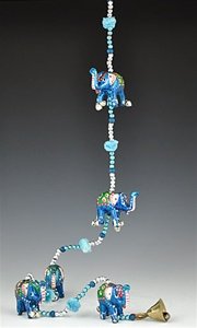 5 Lac Elephant with miniature bells and beads on string