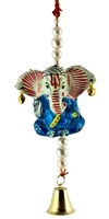 Lac Ganesha with miniature bells and beads on string
