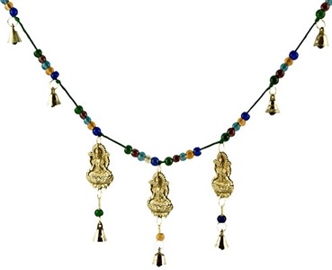 Goddess Laxmi With Bells & Beads