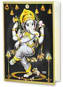 Dancing Ganesha  Greeting Card
