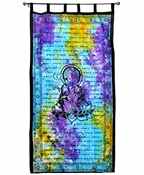 CT02TD<br><br> Lord Ganesh Curtain (Tie Dye) - 44"x88"