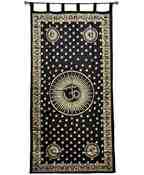 Wholesale Curtain - Gold Print Om Symbol Curtain