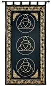 Wholesale Curtain - Gold Print Three Triquetra Curtain