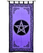 Wholesale Curtain - Purple Pentacle Curtain