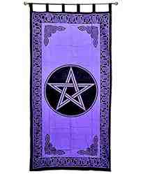 Wholesale Curtain - Purple Pentacle Curtain