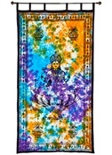 CT30TD<BR><BR>Goddess Laxmi Curtain (Tie Dye) - 44"x88"