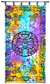 CT58TD<BR><BR>Green Man Curtain (Tie Dye) - 44"x88"