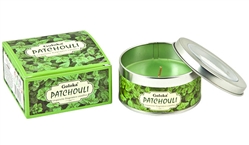 GCDL34<BR><BR>Goloka Patchouli  Travel Tin Candle - 2.46oz.