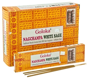 Wholesale Goloka Nag Champa White Sage Incense