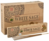 GL148<BR><BR>Goloka Organika White Sage Incense - 15 Gram Pack (12 Packs Per Box)