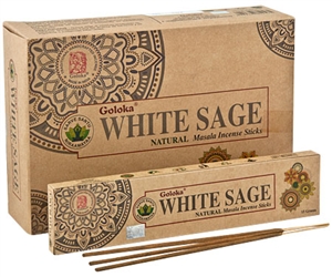 Wholesale Goloka Organika White Sage Incense