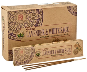 Wholesale Goloka Organika Lavender & White Sage Incense